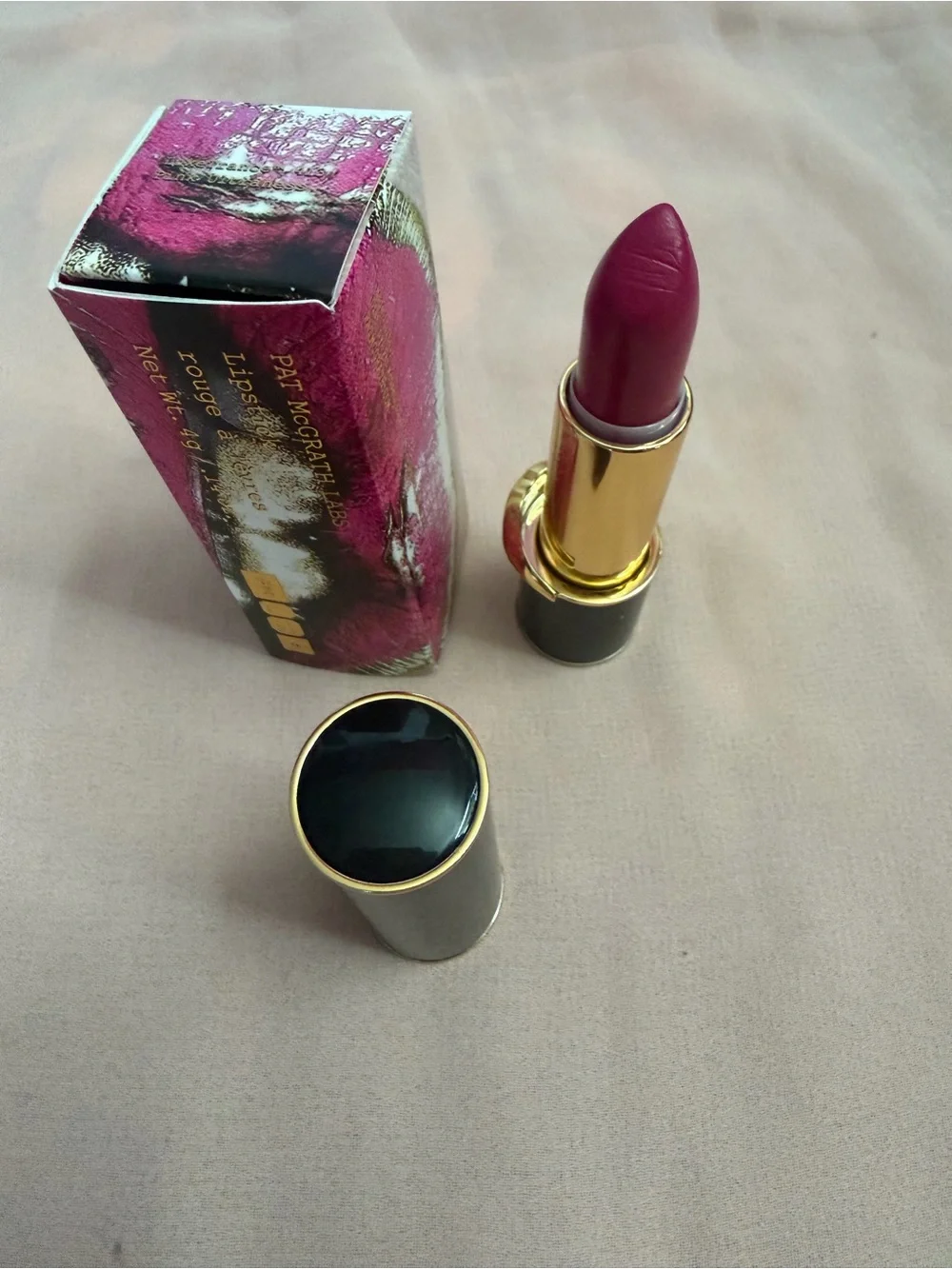 PAT McGRATH Labs Luxetrance 413 lipstick shade pink ultraness
